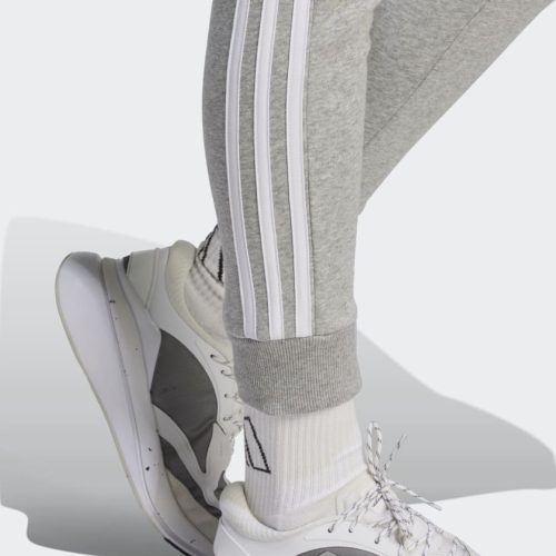 Essentials 3 Stripes Fleece Pants Grey IL3282 42 detail