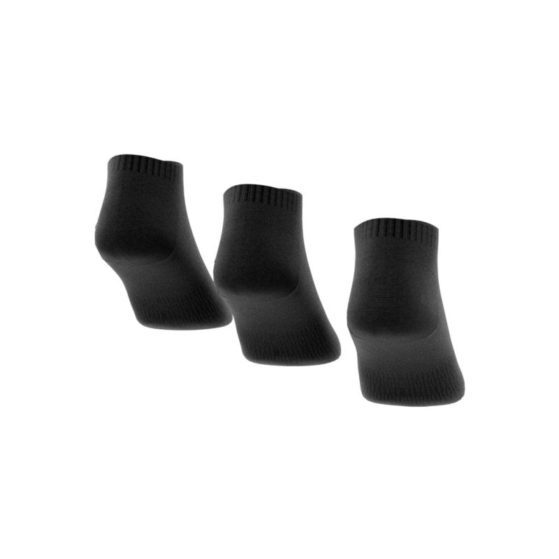 adidas cushioned low cut socks 3 pairs black socks 334892