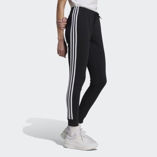 adidas womens 3 stripes fleece pant blackwhite 315754