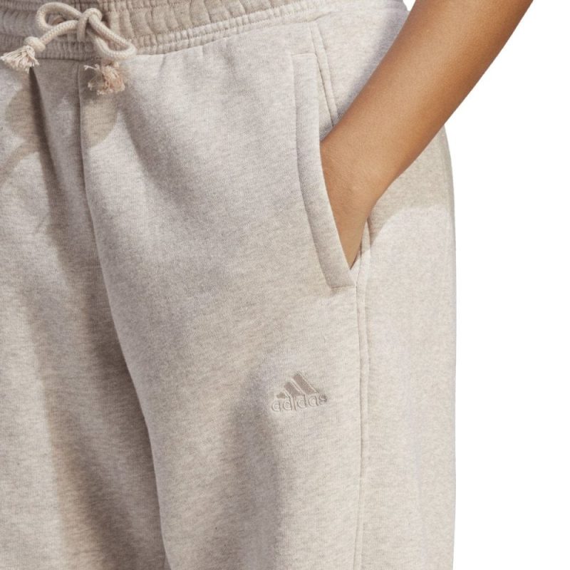 adidas womens all szn fleece taupe trackpants 519297