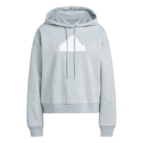 adidas womens badge of sport grey hoodie 464370