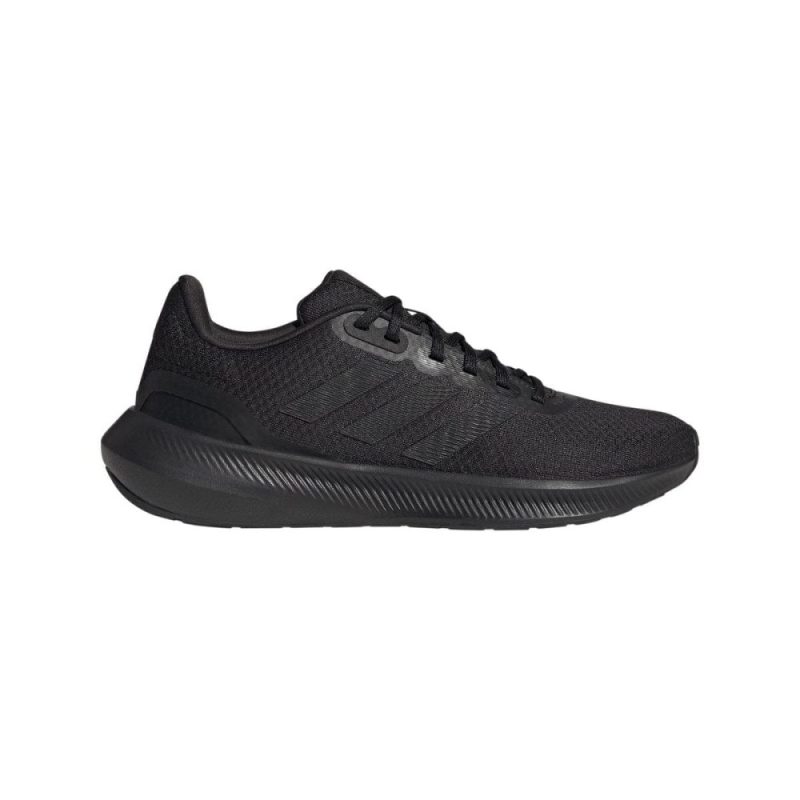 adidas womens runfalcon 3 triple black running shoes 508203