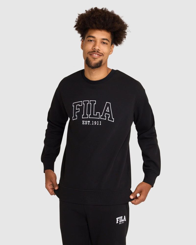 fila unisex uc4zero black crew sweatshirt 749222