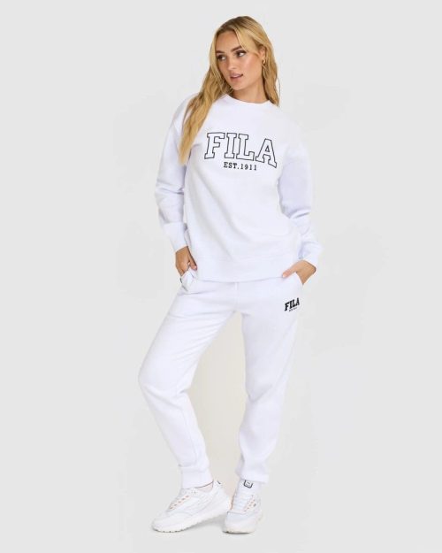 fila unisex uc4zero white crew sweatshirt 588089