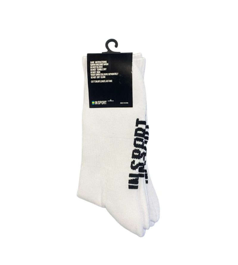 insport mens 2 pair crew white socks 8 12 333758