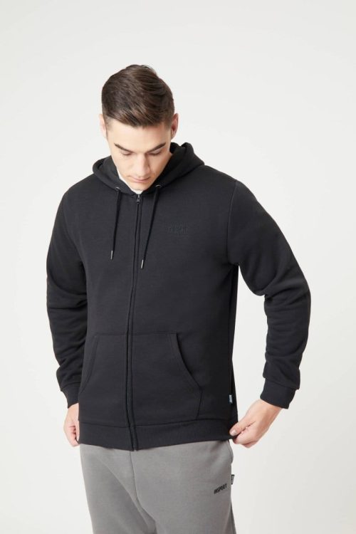 insport mens alaska full zip black jacket 830961