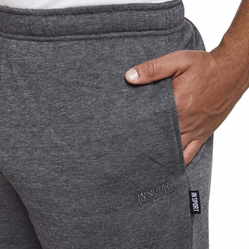 insport mens aspen charcoal trackpants open leg 591444