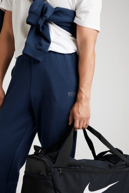 insport mens aspen navy trackpants open leg 192269