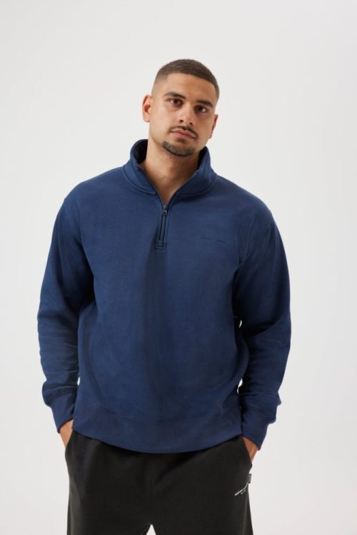 insport mens quarter zip top navy 453048