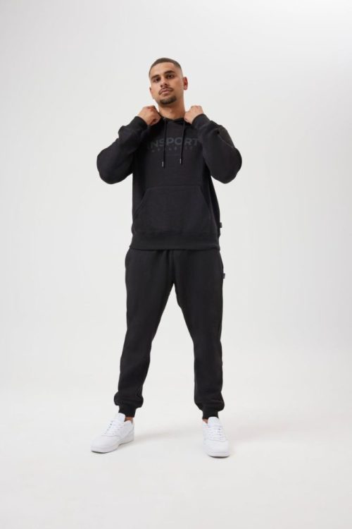 insport mens ralph black hoodie 352611