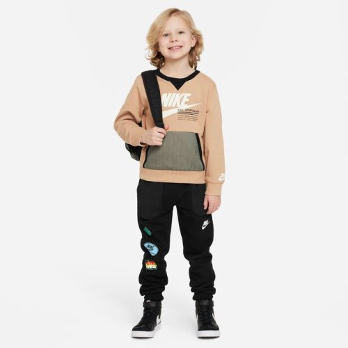 nike junior paint french terry bone crew 125524