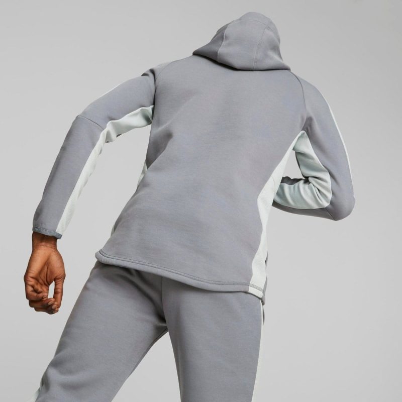 puma mens evostripe grey hoodie 189230