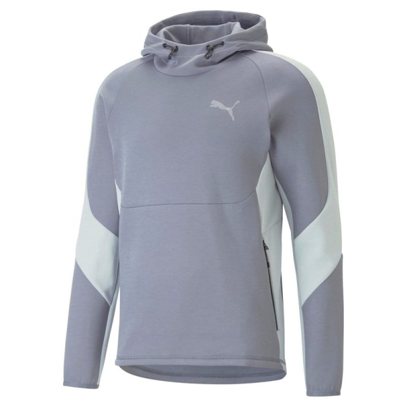 puma mens evostripe grey hoodie 683253